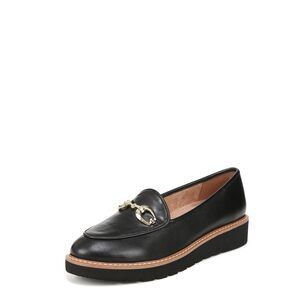 Naturalizer Womens Adiline Bit Slip On Lightweight Loafer Black Leather 7.5 M